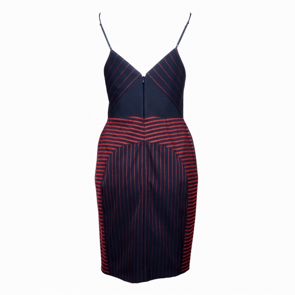 Alexander Wang Black Dress With Red Detail Bodycon - Picture 3 of 16